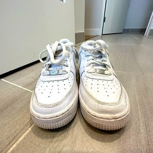 White Nike Air Force Sneakers